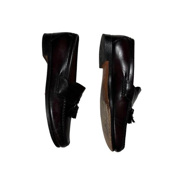 Allen Edmonds Stowe Mens Burgundy Leather Tassel Loafers Slip-On Shoes Size 11D main image 5